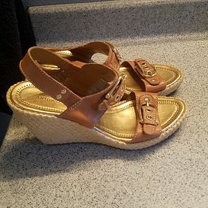 Wedged sandals, sz 7.5m, antonio melani